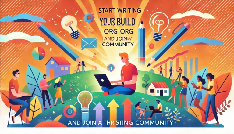 Start Writing Your LetsBuildup.org Blog Today