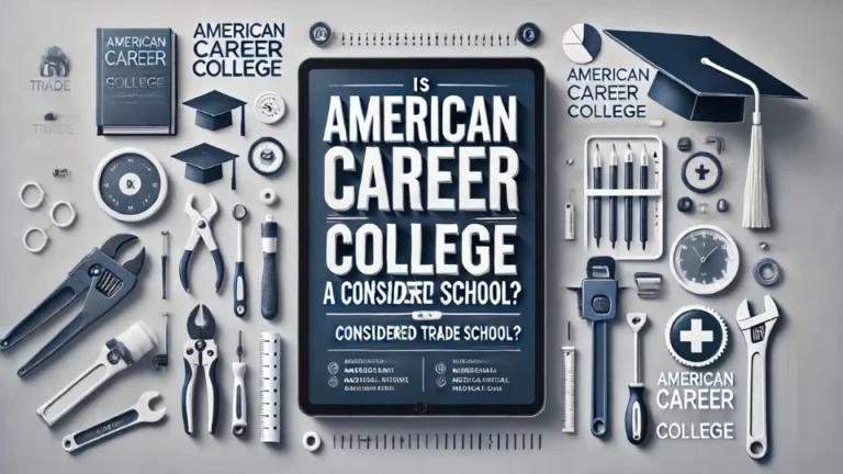 Is American Career College Considered a Trade School?