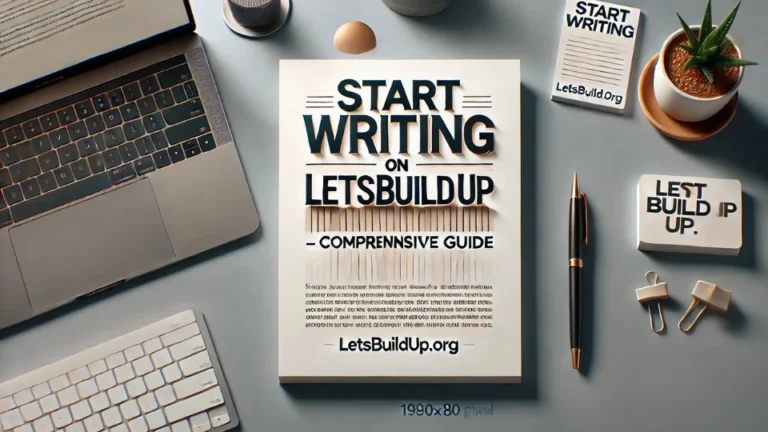 Start Writing on LetsBuildUp.org – Comprehensive Guide