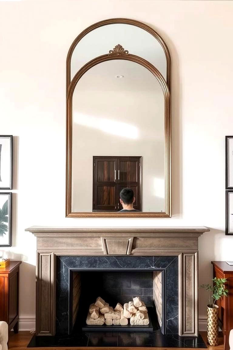 Mirror Over Fireplace Ideas: Transform Your Living Space with Style - Image 2